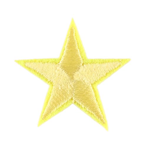 Blausky 33 Stück Aufnäher zum Aufnähen oder Aufbügeln,3x3cm Stern Bügelbilder Stickerei Patches Applikation Bügelflicken DIY-Zubehör für Kleidung Kleid Jacken Hut Jeans Rucksäcke,Hellgelb Blausky 33 Stück Aufnäher zum Aufnähen oder Aufbügeln,3x3cm Stern Bügelbilder Stickerei Patches Applikation Bügelflicken DIY-Zubehör für Kleidung Kleid Jacken Hut Jeans Rucksäcke,Hellgelb von Blausky