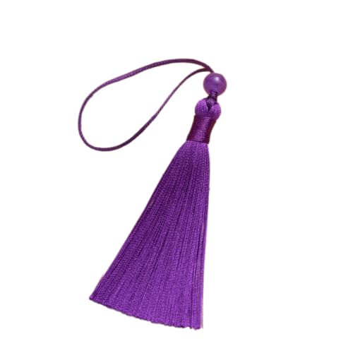 Blausky 40 Stück 15cm Seide Quaste,Weiche Bunte Quasten Handgemachte Quaste zum Basteln Quastenanhänger mit Glasperlen für DIY Schmuckherstellung Lesezeichen Ohrringe Wohnkultur,Violett Blausky 40 Stück 15cm Seide Quaste,Weiche Bunte Quasten Handgemachte Quaste zum Basteln Quastenanhänger mit Glasperlen für DIY Schmuckherstellung Lesezeichen Ohrringe Wohnkultur,Violett von Blausky