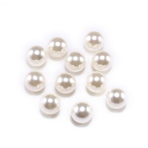 Blausky 400 Stück Perlen zum Basteln,Multicolor Lose Perlen Kunstperle mit Löchern ABS Imitat Perle Rund Perlen Kleine Füllstoff Perlen Pearl für Schmuckherstellung Handwerk Dekoration,Beige,3mm von Blausky