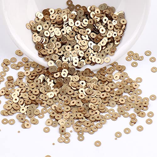 Blausky 6000 Stück Pailletten,Pailletten zum Basteln,Lose Pailletten,3 mm Glitzer Pailletten zum Nähen Aufkleben Auffädeln,Schillernde Spangles,Glitzer Set für DIY Kunsthandwerk Nageldesign,Gold Blausky 6000 Stück Pailletten,Pailletten zum Basteln,Lose Pailletten,3 mm Glitzer Pailletten zum Nähen Aufkleben Auffädeln,Schillernde Spangles,Glitzer Set für DIY Kunsthandwerk Nageldesign,Gold von Blausky