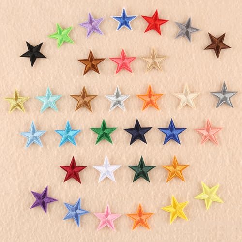 Blausky 66 Stück Aufnäher zum Aufnähen oder Aufbügeln,3x3cm Stern Bügelbilder Stickerei Patches Applikation Bügelflicken DIY-Zubehör für Kleidung Kleid Jacken Hut Jeans Rucksäcke,Mix Blausky 66 Stück Aufnäher zum Aufnähen oder Aufbügeln,3x3cm Stern Bügelbilder Stickerei Patches Applikation Bügelflicken DIY-Zubehör für Kleidung Kleid Jacken Hut Jeans Rucksäcke,Mix von Blausky