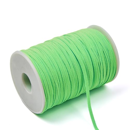 Reißfeste Gummiband,Flaches Gummibänder Gummilitze Elastisches Farbband Elastic Band zum Nähen für DIY Handwerk Hosengummi,Manschette Duschhaube Haarband Unterwäsche,Grün,3mm x 90m von Blausky