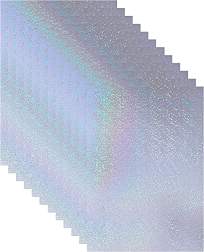 20 Blatt A4 (210x297mm) Glitter Holographische Aufkleber Papier Holographische Klare Vinyl Aufkleber Papier Selbstklebende Holographic Overlay von Bleidruck