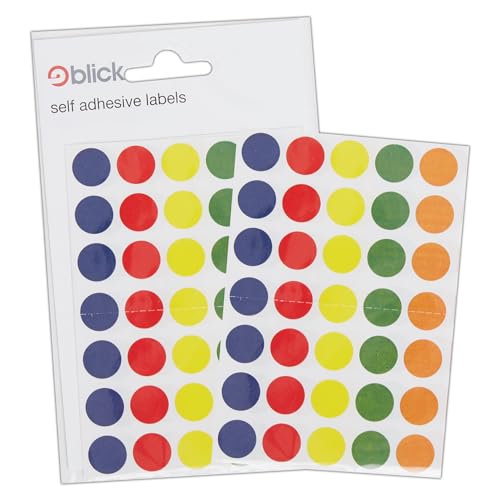 Blick Assorted Color Circle Aufkleber 8mm (350 Aufkleber) von Blick