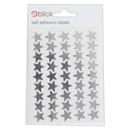 Blick Metallic Silver Star Aufkleber 14mm (135 Aufkleber) von Blick