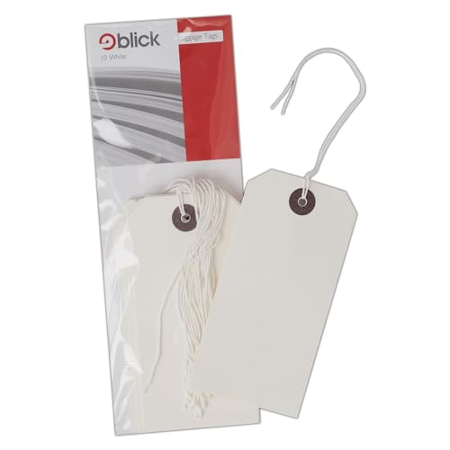 Blick Tags 120mm x 60mm - 10er Pack - Weiß von Blick