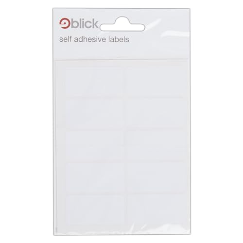 Blick White Aufkleber 19mm x 38mm (70 Aufkleber) von Blick