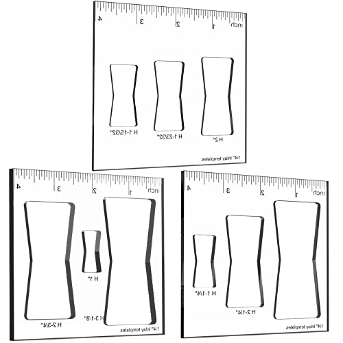 Inlay Template Set, Decorative Templates and Router Template for Woodworking，Router Jig Template (3P Butterfly) von Blifula