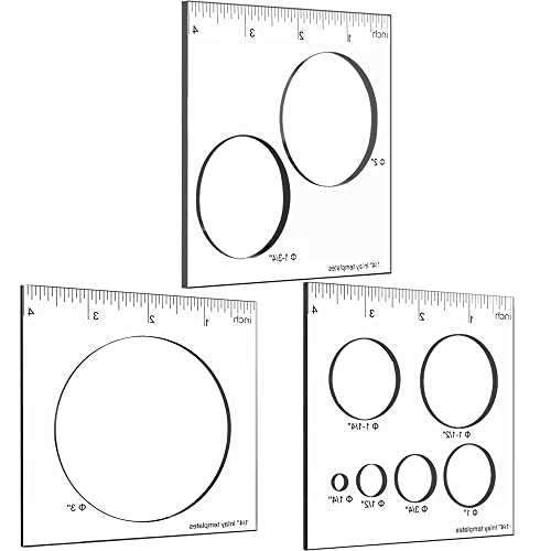 Inlay Template Set, Decorative Templates and Router Template for Woodworking，Router Jig Template (3P Circle) von Blifula