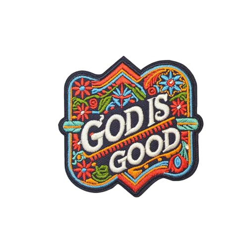 Aufnäher mit Aufschrift "God is Good Moral": Lustiger christlicher Militär-Patch, niedlicher Meme-Aufnäher, Mello Patch – Klettverschluss zum Aufnähen – bestickter Emblem-Verschluss für taktischen von Blimark