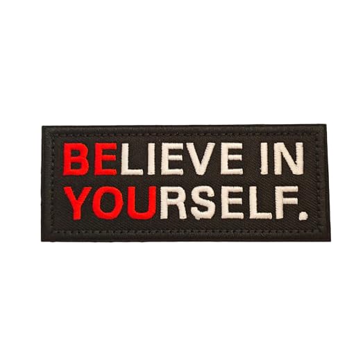 "Be You Believe in Yourself"-Patch: Lustiger Militär-Moral-Patch, niedlicher Meme-Aufnäher, Mello Patch – Klettverschluss – bestickter Emblem-Verschluss für Biker, taktische Rucksack, Tasche, Murph, von Blimark