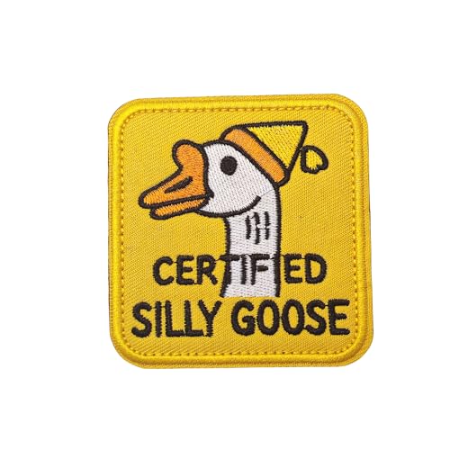 Funny Animal Goose Patch: Cute Military Morale Patch Meme Patch Mello Patch - Hook and Loop - Embroidered Emblem Fastener for Tactical Backpack Vest Jean Helmet Dog Harnesses Gym Bag von Blimark