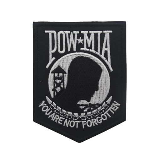 POW MIA You are NOT Forgotten Patch, Embroidered Badge Funny Meme Morale Patch, Moral Patch, Military Patch, Hook and Loop, Emblem für Taktische Rucksäcke Kleidung Jeans Hüte Taschen Helme Jersey von Blimark