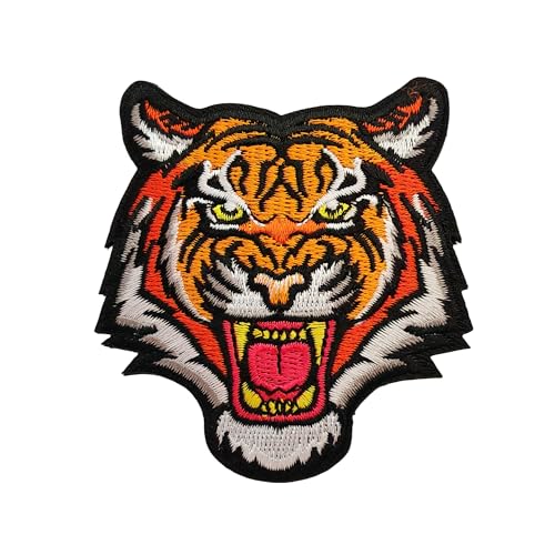 The Roaring Bengal Striped Tiger Patch: Funny Military Morale Patches Cute Meme Patch Mello Patch - Hook and Loop - Embroidered Emblem Fastener for Tactical Backpack Bag Murph Vests Jeans Hat Helmet von Blimark