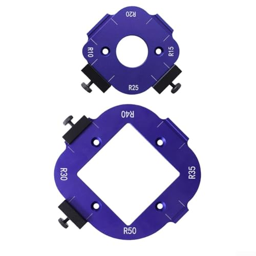 R10-R25 R30-R50 Holzbearbeitung Eckenpositionierung Kantenschneider Runde R-Eckschablone Set Aluminiumlegierung Radius Jig R10-R25 R30-R50 von BlissfulAbode