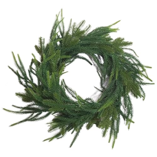 Kiefer Girlande, Weihnachtskieferngirlande, 8,85 Fuß künstliche Faux Norfolk Pine Garland, Hanging Norfolk Pine Stänze für Weihnachten Halloween Treppen Geländer Kaminmanteldekor, Norfolk Pine Stänge von Blogiiup