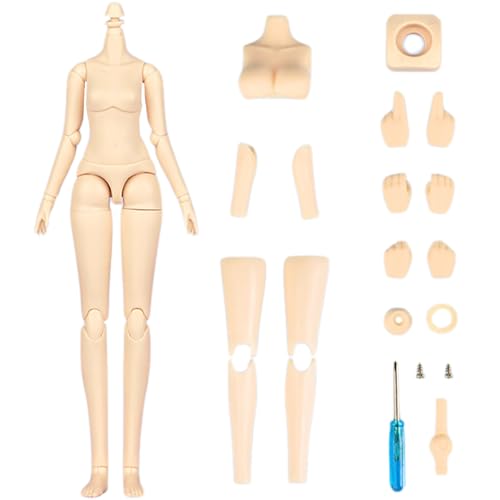 Kugelgelenkpuppe, Puppenkörper 1 Set bewegliche Gelenksimulation 8,7 -Zoll -Puppenteile für Puppenherstellung DIY -Posenable abnehmbare PVC -Aktionszahlen zum Zeichnen, Aktionszahlen von Blogiiup