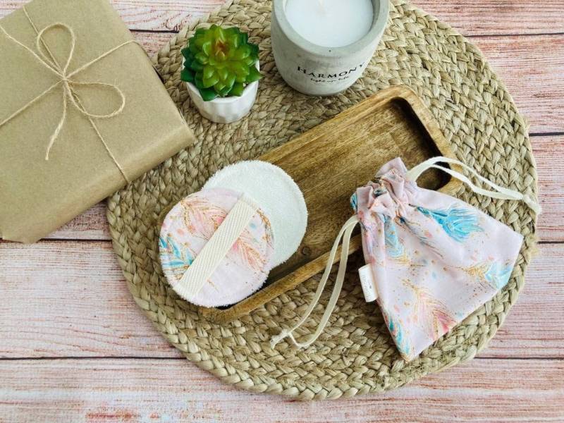 Wiederverwendbare Gesichtstücher, Weiche Wiederverwendbare Make-Up-Pads, Bambus, Baumwolle, Umweltfreundliche Zero Waste, Gesichtsrunden, Geschenk von BloomPads