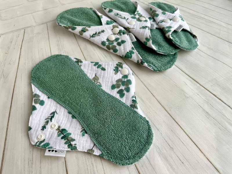 Wiederverwendbare Stoffpads, Bio-Bambuspads, Waschbare Damenbinden, Zero Waste, Umweltfreundliches Geschenk Für Frauen von BloomPads