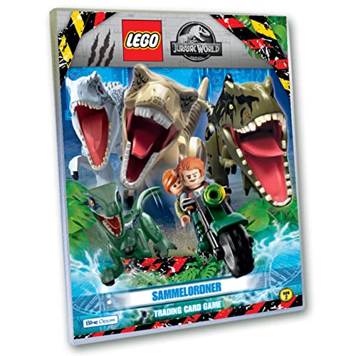 Blue Ocean / STRONCARD Lego Jurassic World Serie 2 Karten - Sammelkarten Trading Cards - 1 Sammelmappe Bundle + 10 Originale Hüllen von Blue Ocean / STRONCARD