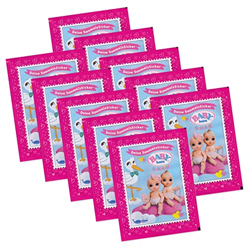 Sammelsticker kompatibel zu Baby Born Surprise - Edition 2021 - 10 Booster Packungen mit je 5 Stickern von Blue Ocean Entertainment