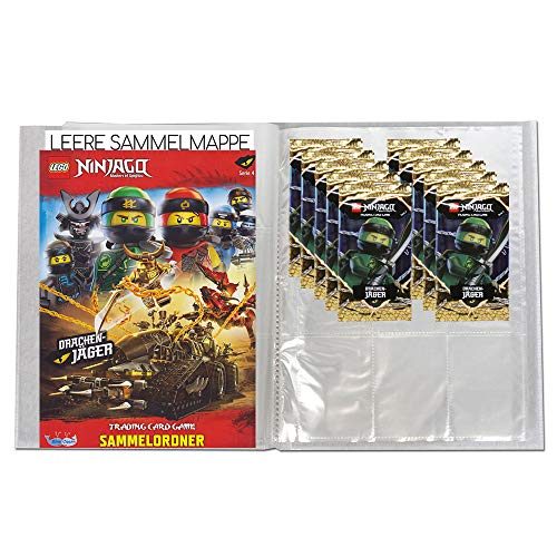 Blue Ocean Lego Ninjago - Serie 4 Trading Cards - 1 Leere Sammelmappe + 10 Booster - Deutsch von Blue Ocean