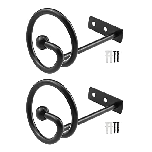 BlueXP 2 Stück Dekorativer Raffhalter für Gardinen Wand Vorhang Holdbacks Tieback Hooks für Gardinen Mantel Regenschirme Dekorative Haken von BlueXP