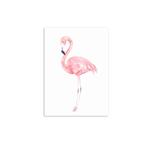 Bluelans® Ölgemälde Flamingo Kunstdrucke auf Leinwand, modernes Leinwand Bilder Kunstdrucke Wandbild, Deko für Wohnzimmer, Schlafzimmer-Dekoration, canvas, 1#, 30*40cm von Bluelans