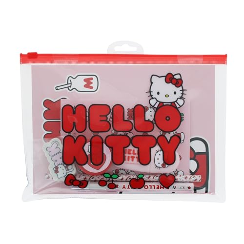 Blueprint Collections Hello Kitty Super Schreibwaren-Set | A5-Notizbuch, Aufkleber, Stift, Bleistift und mehr | Niedliches Schulbedarf & Schreibset von Blueprint Collections