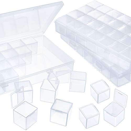 Blulu 84 Fächer, groß, separates Diamant-Malzubehör, Perlen, Organizer, DIY-Diamant-Malerei-Set, Perlen-Organizer, Aufbewahrungsbox, je 28 Gitter von Blulu