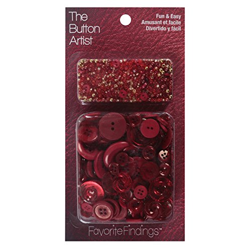 Blumenthal Lansing Favorite Findings Sewing Supplies Craft Buttons, 1.6 Oz, Dark Red von Blumenthal Lansing