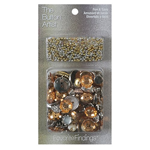 Blumenthal Lansing Favorite Findings Sewing Supplies Craft Buttons, 1.6 Oz, Metallic Collection von Blumenthal Lansing