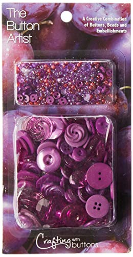 Blumenthal Lansing Favorite Findings Sewing Supplies Craft Buttons, 1.6 Oz, Plum Purple von Blumenthal Lansing