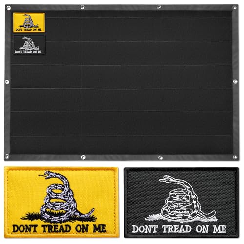 Bluyellow Patch Display Board Set inkl. 2 Don't Tread on Me Flag Tactical Patches, Wall Patch for Funny, Moral, Military, Army Patches, Patch Holder Board, Medium Organizer Panel, 36x24 Inches von Bluyellow