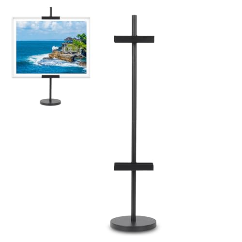 Tischstaffelei Metall, Display Staffelei Schwarz, Verstellbarer Sitzstaffelei für Keilrahmen bis 80 cm Hoch, Leinwand Halter Fotoständer, Rahmen nicht enthalten Tischstaffelei Metall, Display Staffelei Schwarz, Verstellbarer Sitzstaffelei für Keilrahmen bis 80 cm Hoch, Leinwand Halter Fotoständer, Rahmen nicht enthalten von BlyeMichdi
