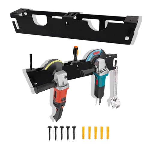Wandmontage Winkelschleifer Halterung,Kohlenstoffstahl Werkzeughalter,Wandhalterung Für Elektrowerkzeuge Mit Schrauben Aufbewahrungsregal, Werkzeugständer von BlyeMichdi
