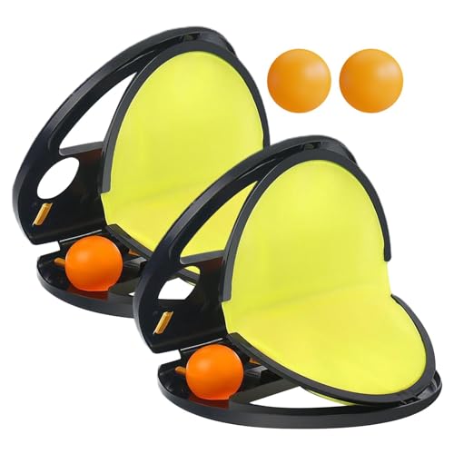 Bmdjdq Schlägertaschen-Fangspiel, Wurf-Fangballspiel, Wurf- Und Fangball-Set, Verstellbarer Riemen, Leicht, 21,5 cm, Für Draußen, Hof, Pool von Bmdjdq