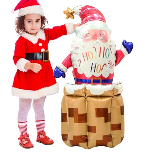 Cartoon Foil Balloons, Standing Santa Balloon, Christmas Santa Claus Balloons, Christmas Event Balloons, Merry Christmas Decorations, Inflatable Large Santa Balloon for Christmas Decorations von Bmdjdq