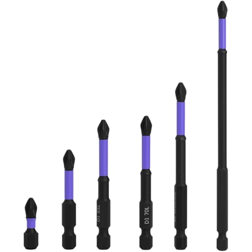 Elektrobohrer-Bits, Starkes Magnetisches Schraubendreher-Set Aus Legierung, Verlängerter Rutschfester Elektrischer Schraubendreherkopf, Rutschfest, Stoßfest, 6 Stück, Für Die Elektronik von Bmdjdq