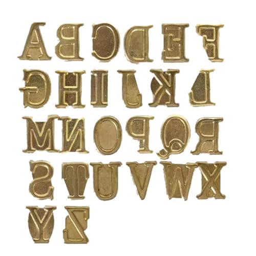 Holzbuchstaben-Schablonen-Set, reines Kupfer, Holzbrennwerkzeug, Alphabet-Zahlensymbol, Lötschablone, starke Struktur, kein Verblassen, 1 cm, für Holzverbrennung von Bmdjdq