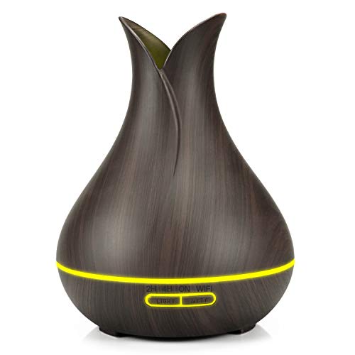 Aroma Diffuser BOT B5 DO - Dunkelbraunes Holz 400 ml – Raumduft, Luftbefeuchter, Ätherische Öle Diffuser, Smart Home Lufterfrischer, Duftöl Diffuser für Schlafzimmer, Humidifier und Duftlampe von BoT by BlueRoad