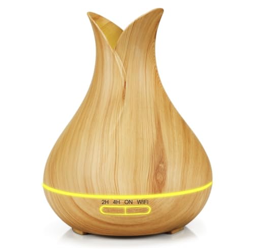 Aroma Diffuser BOT B5 DO - Hellbraunes Holz 400 ml – Raumduft, Luftbefeuchter, Ätherische Öle Diffuser, Smart Home Lufterfrischer, Duftöl Diffuser für Schlafzimmer, Humidifier und Duftlampe von BoT by BlueRoad