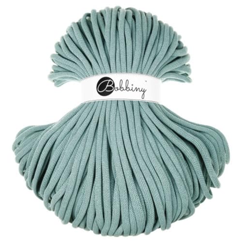 BOBBINY 9mm Jumbo Flechtkordel 1200 g Garn Makramee 50 Farben 100 m, Farbe:Duck Egg Blue BOBBINY 9mm Jumbo Flechtkordel 1200 g Garn Makramee 50 Farben 100 m, Farbe:Duck Egg Blue von Bobbiny
