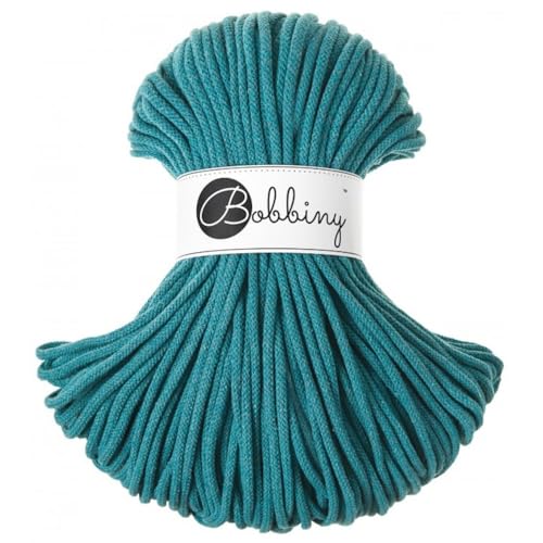 Bobbiny Makramee-Flechtkordel, 5 mm, 100 m, Teal von Bobbiny