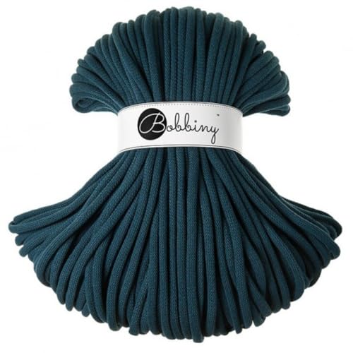 Bobbiny Jumbo 9 mm Rope Garn 100 m (Peacock Blue) von Bobbiny