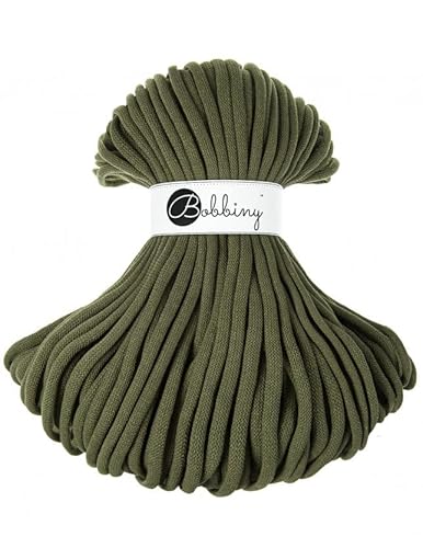 Bobbiny Jumbo 9 mm Rope-Garn 100 m Kordel (Avocado) von Bobbiny