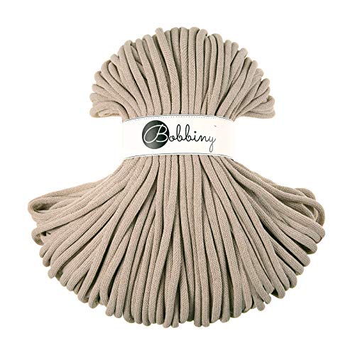 Bobbiny Jumbo 9 mm Rope-Garn 100 m Kordel (Beige) von Bobbiny