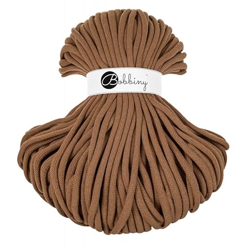 Bobbiny Jumbo 9 mm Rope-Garn 100 m Kordel (Caramel) von Bobbiny