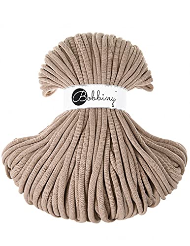 Bobbiny Jumbo 9 mm Rope-Garn 100 m Kordel (Sand) von Bobbiny