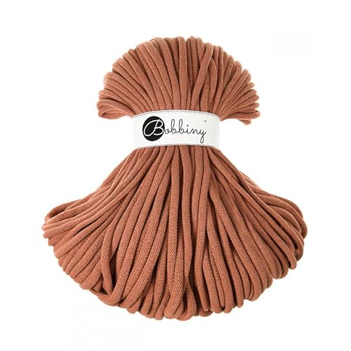 Bobbiny Jumbo 9 mm Rope-Garn 100 m Kordel (Terracotta) von Bobbiny